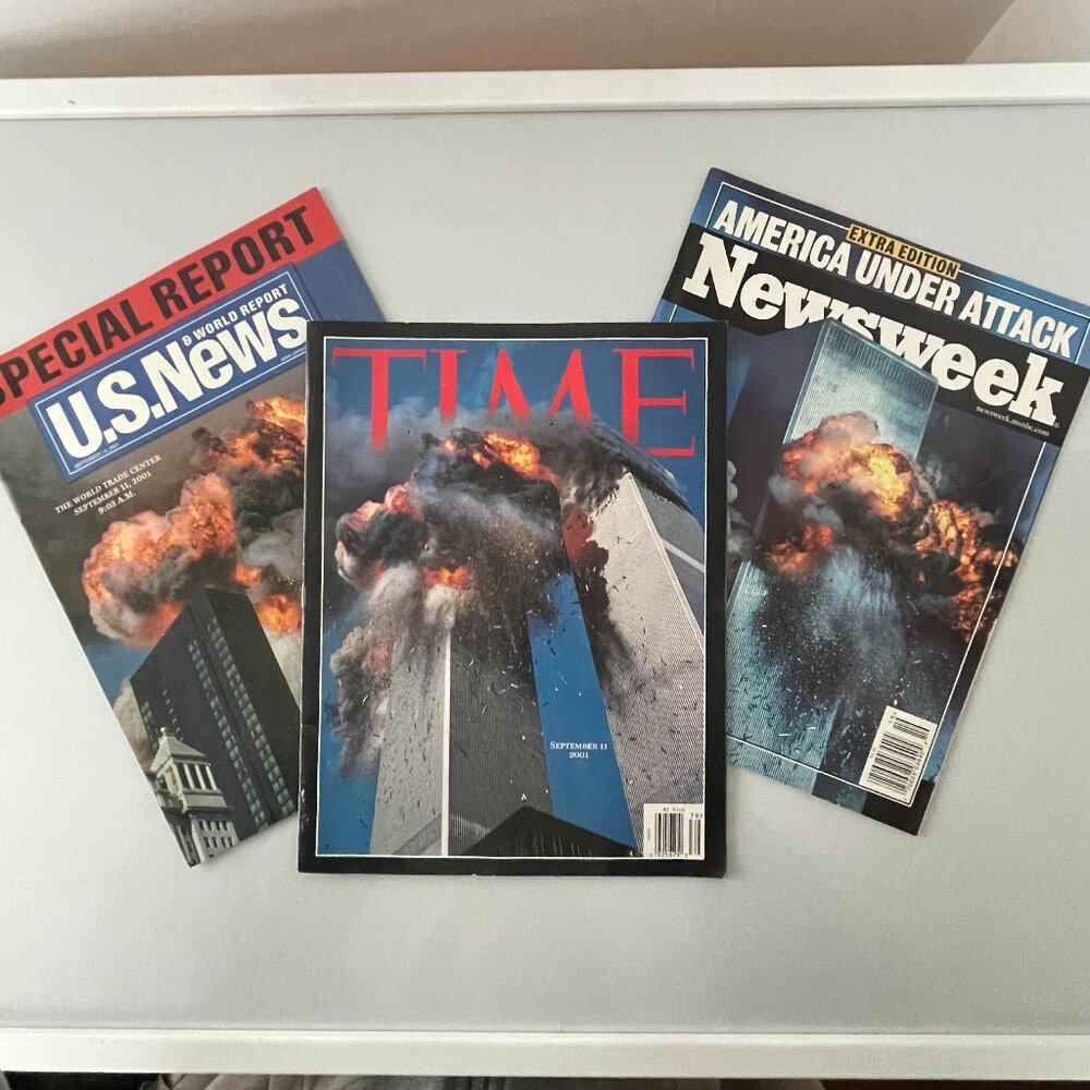 Lot of 3 Special Edition Magazines, Time, Newsweek and U.S. News  9/11 2001